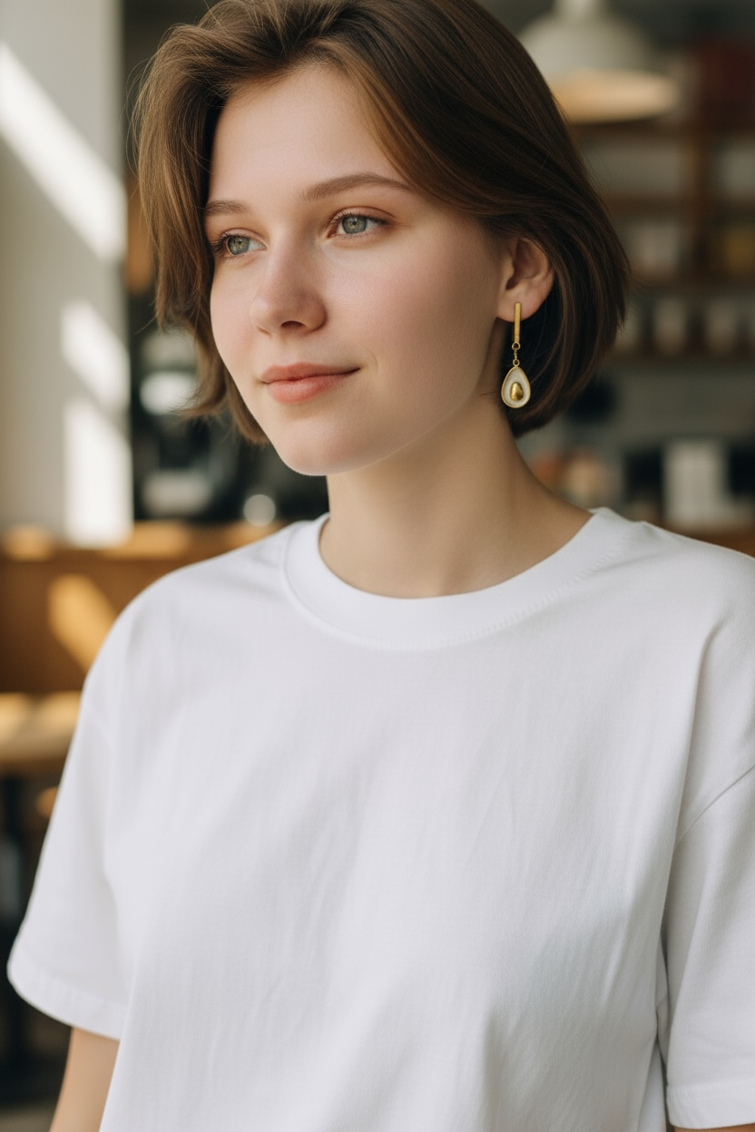 Golden Teardrop Duo Earrings