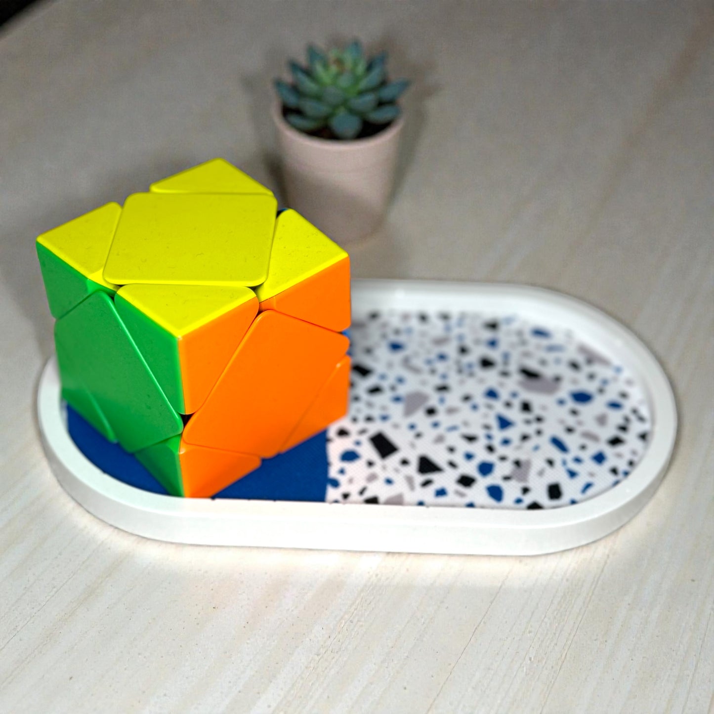 Jesmonite Inlay Tray – Contemporary Terrazzo & Floral Collections