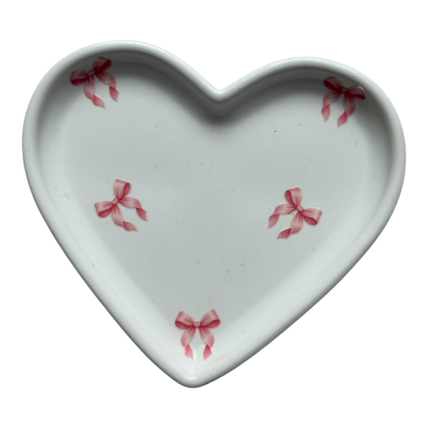 Heart Trinket Dish – Blush Marble Jesmonite