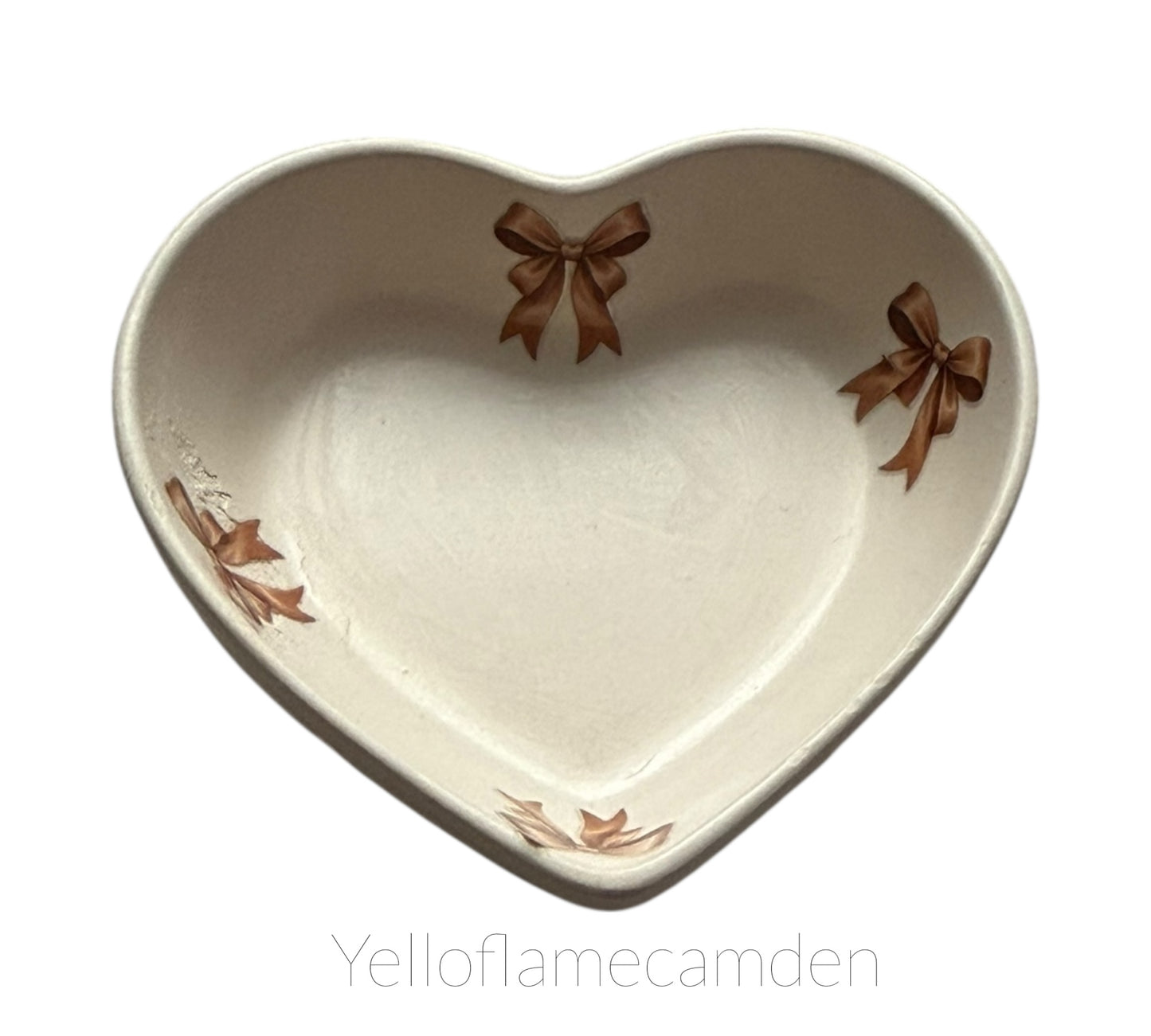 Handmade Jesmonite Heart Trinket Dish – Jewellery Tray / Key Holder