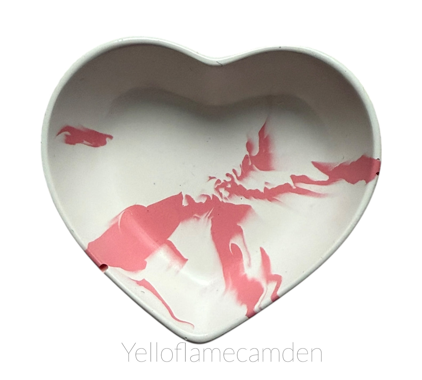 Handmade Jesmonite Heart Trinket Dish – Jewellery Tray / Key Holder