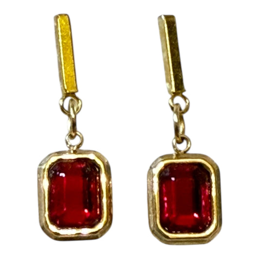 Zircon Gem Drop Earrings – Available in Varies Colours