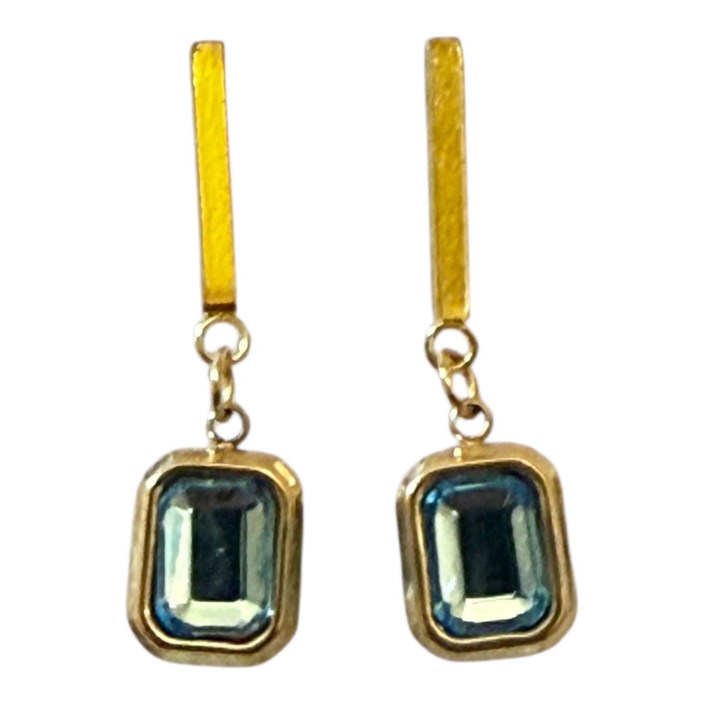 Zircon Gem Drop Earrings – Available in Varies Colours
