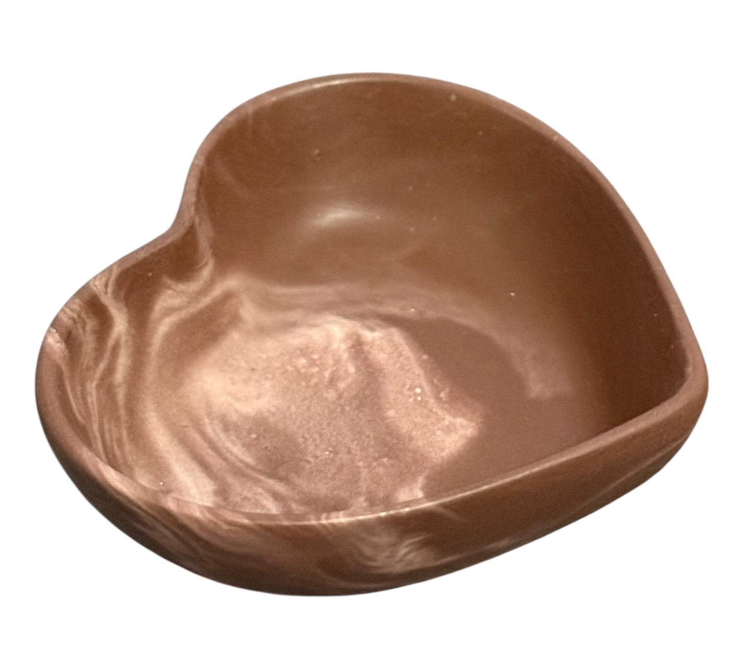 Handmade Jesmonite Heart Trinket Dish – Jewellery Tray / Key Holder