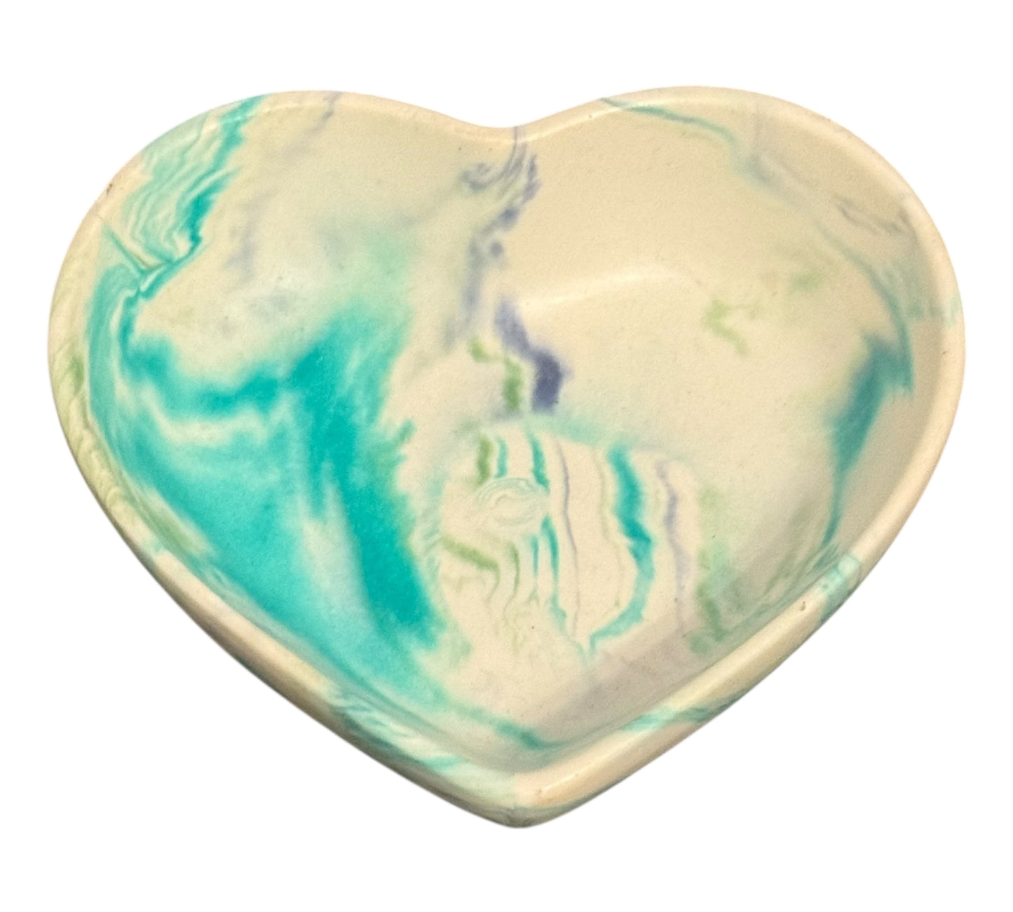 Handmade Jesmonite Heart Trinket Dish – Jewellery Tray / Key Holder