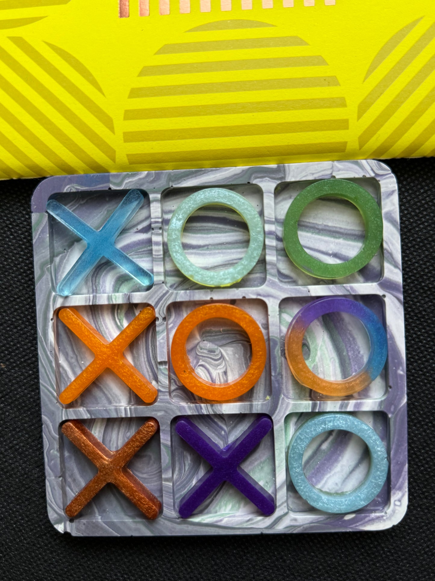 Handmade Resin Tic-Tac-Toe Game | Noughts & Crosses Games