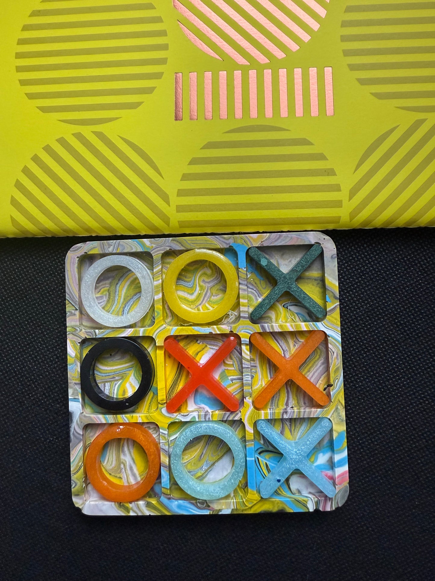 Handmade Resin Tic-Tac-Toe Game | Noughts & Crosses Games
