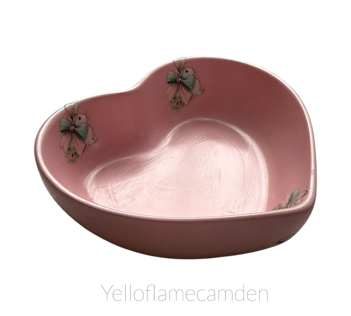 Handmade Jesmonite Heart Trinket Dish – Jewellery Tray / Key Holder