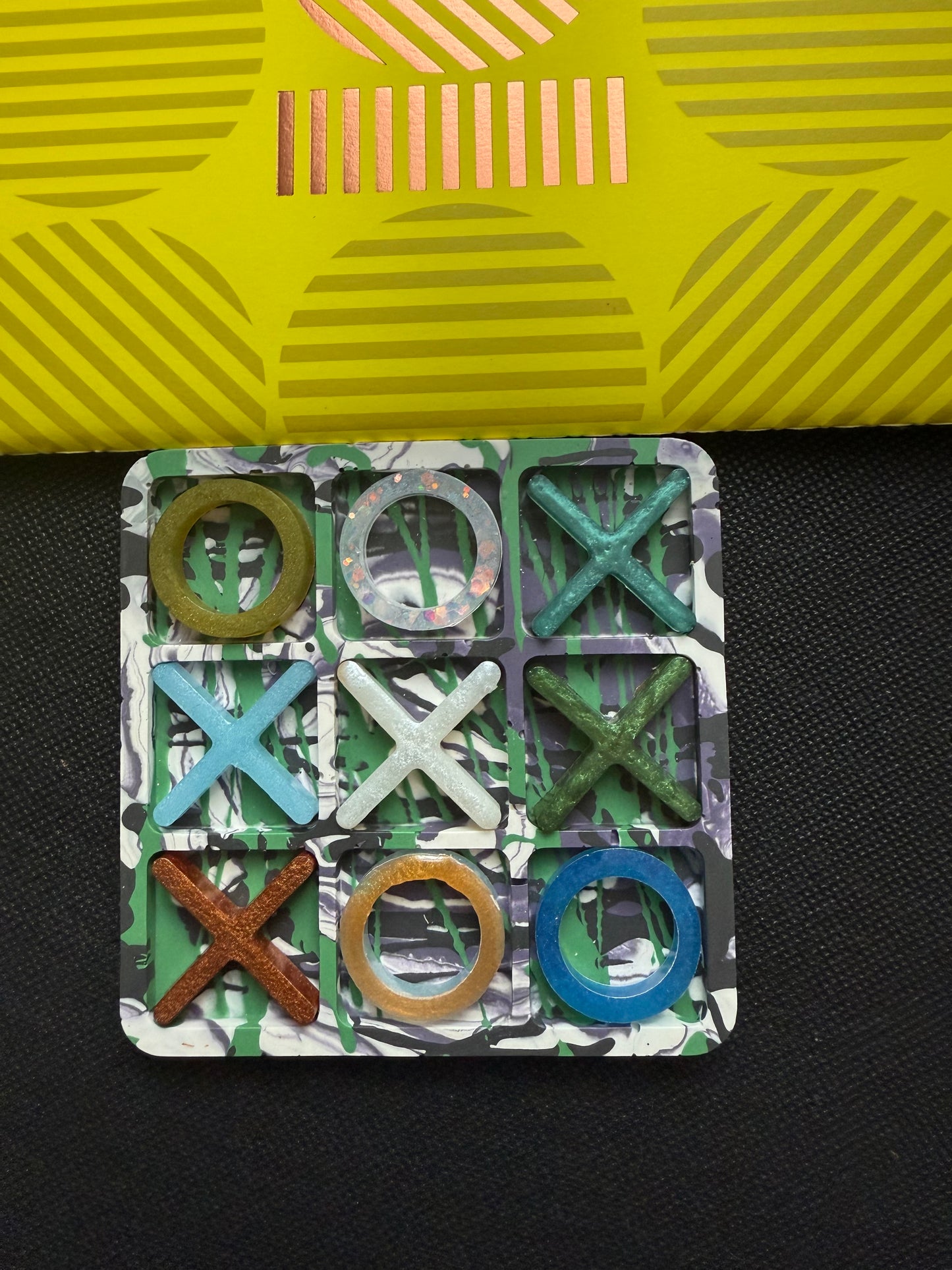 Handmade Resin Tic-Tac-Toe Game | Noughts & Crosses Games