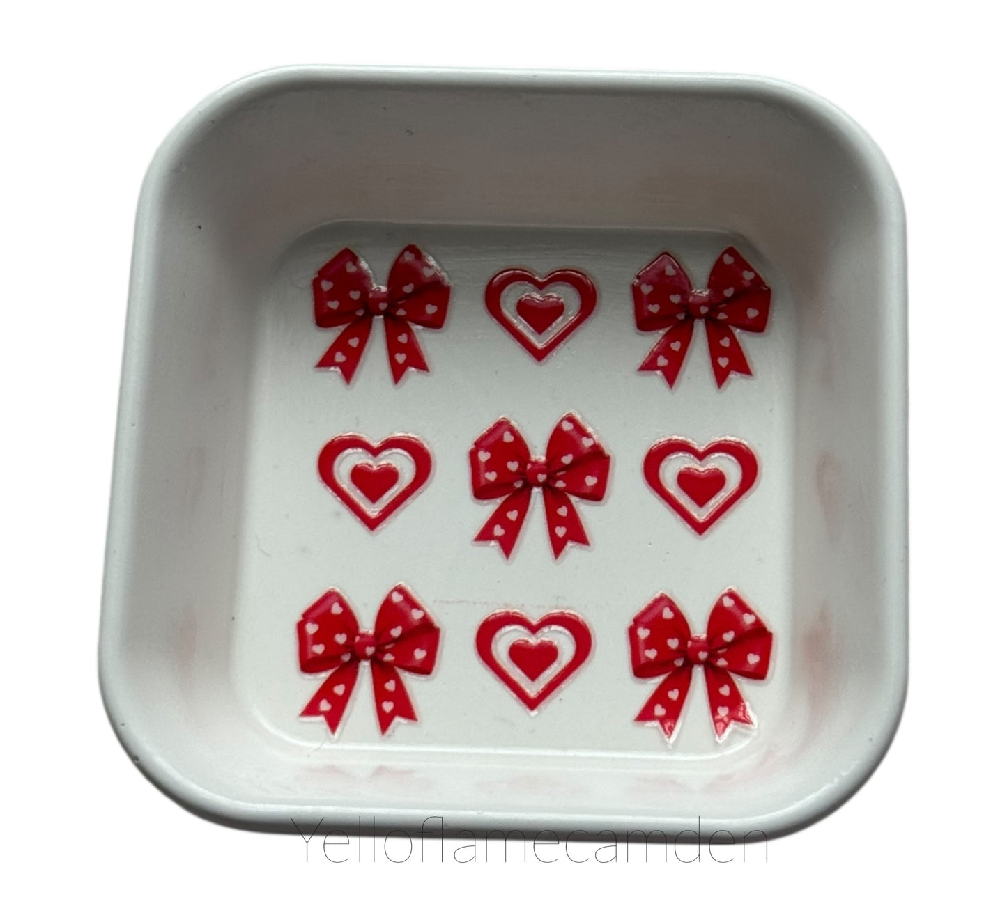 Handmade Jesmonite Heart Trinket Dish – Jewellery Tray / Key Holder