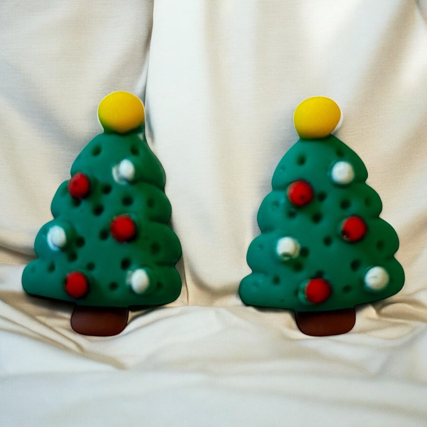 Festive Christmas Tree Stud Earrings
