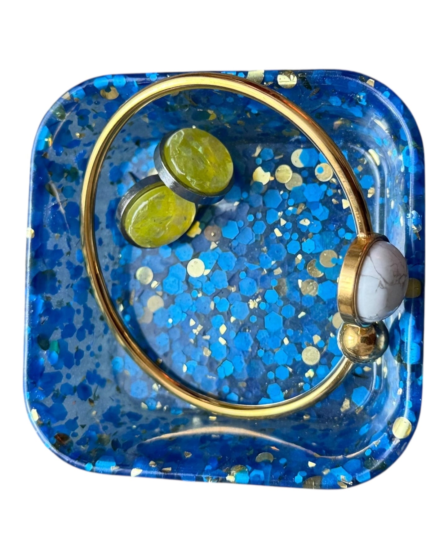 Handmade Resin Trinket Dish Tray