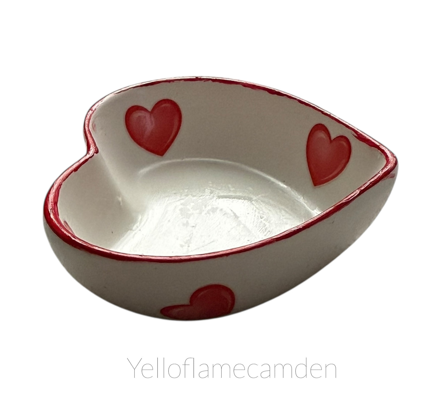 Handmade Jesmonite Heart Trinket Dish – Jewellery Tray / Key Holder