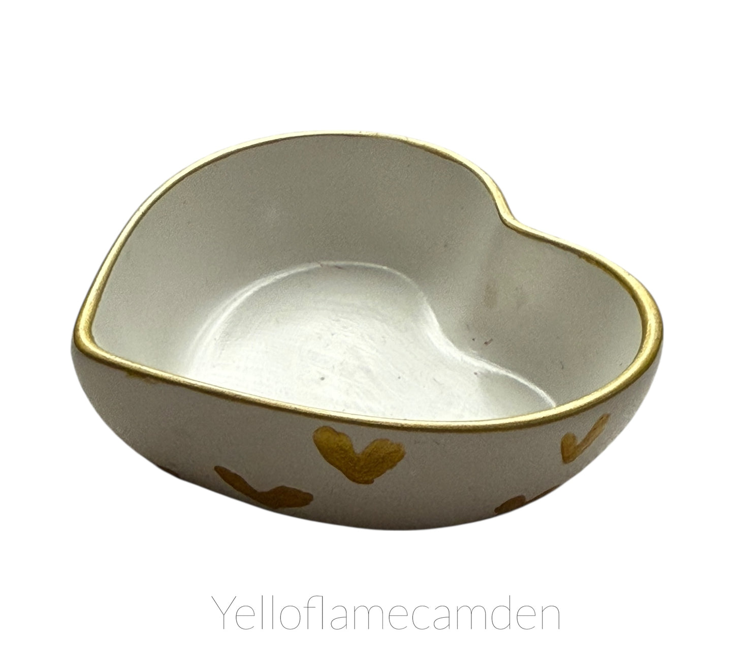Handmade Jesmonite Heart Trinket Dish – Jewellery Tray / Key Holder