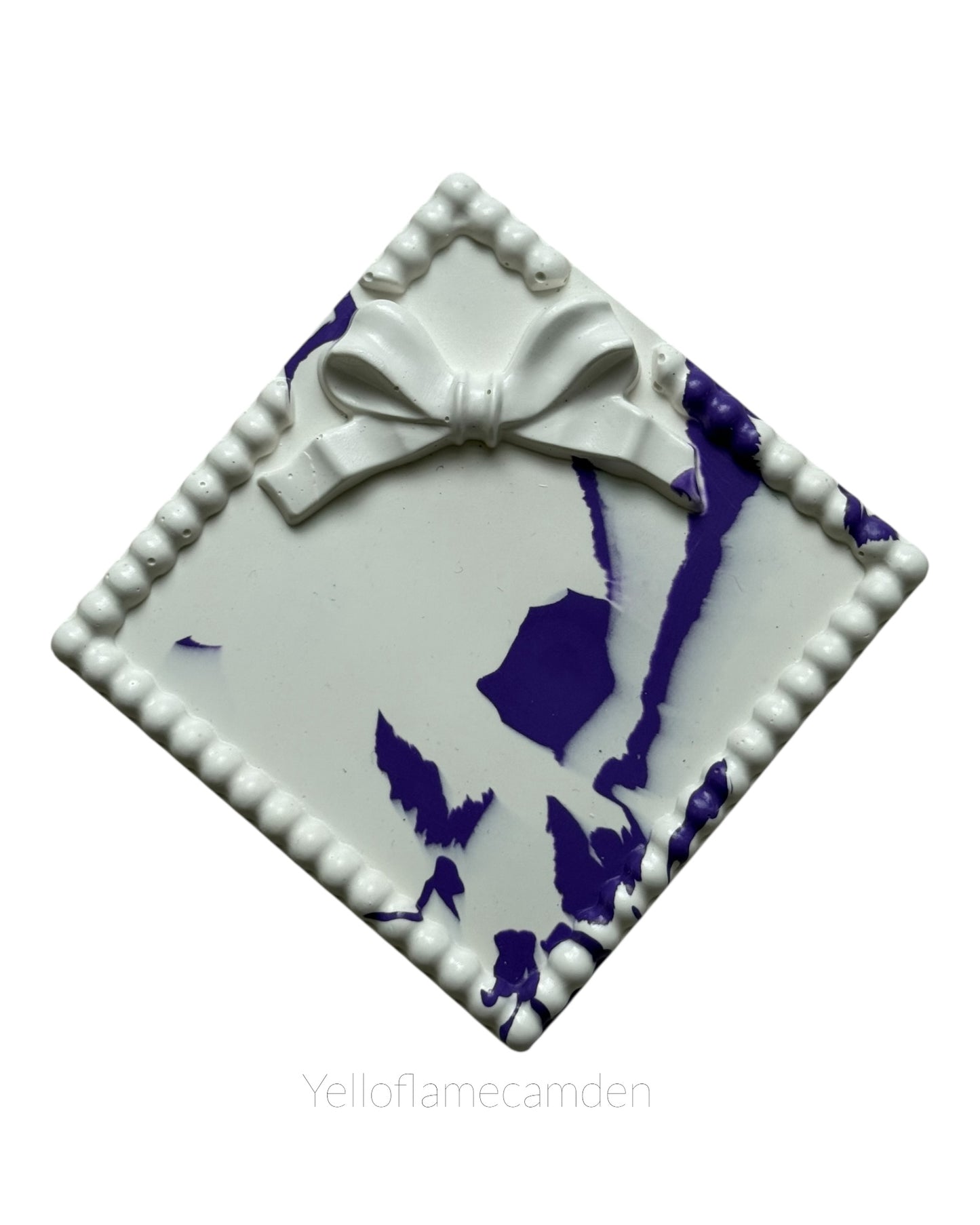 Bow knot Jesmonite Detail Trinket Tray