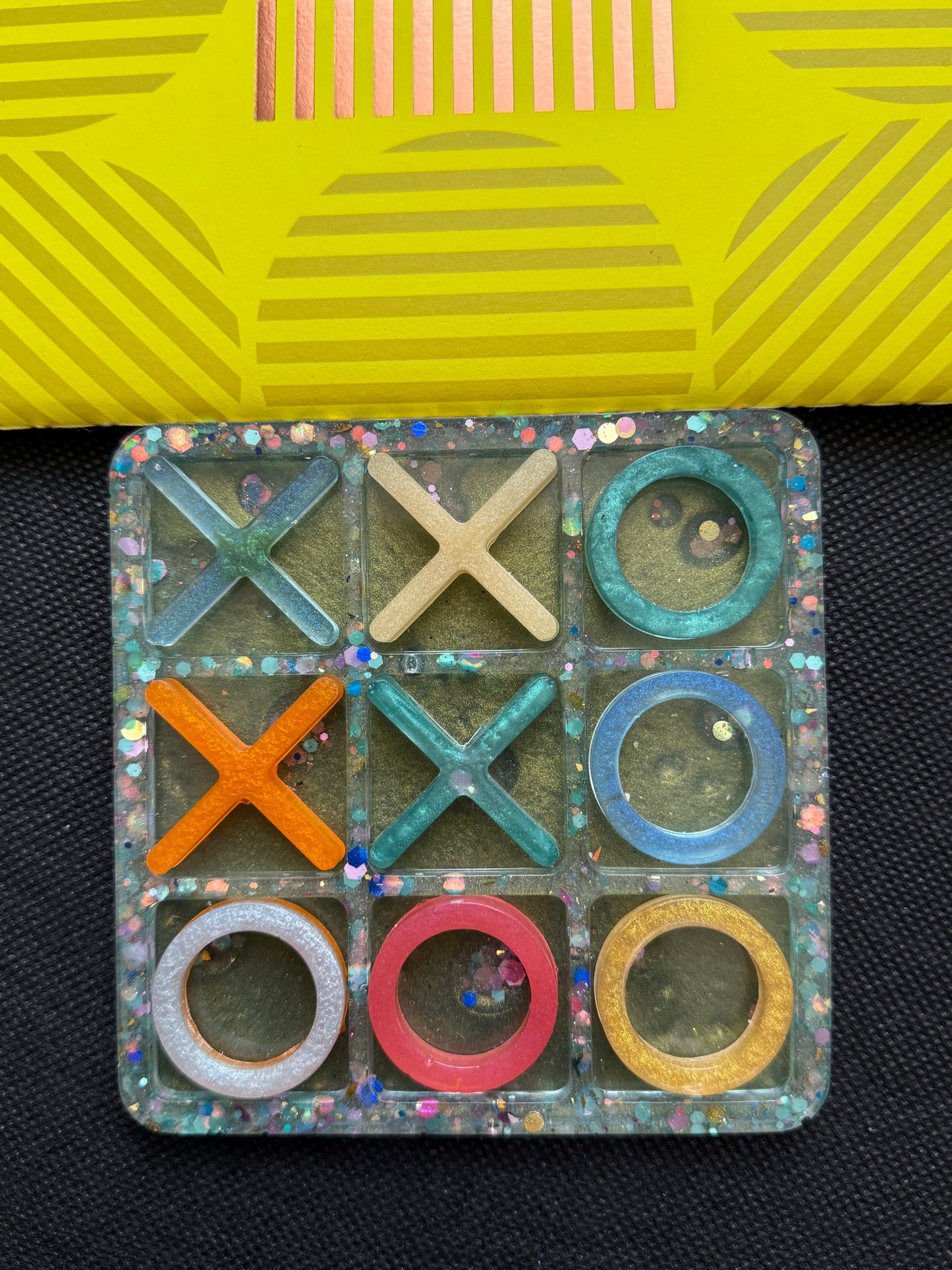 Handmade Resin Tic-Tac-Toe Game | Noughts & Crosses Games