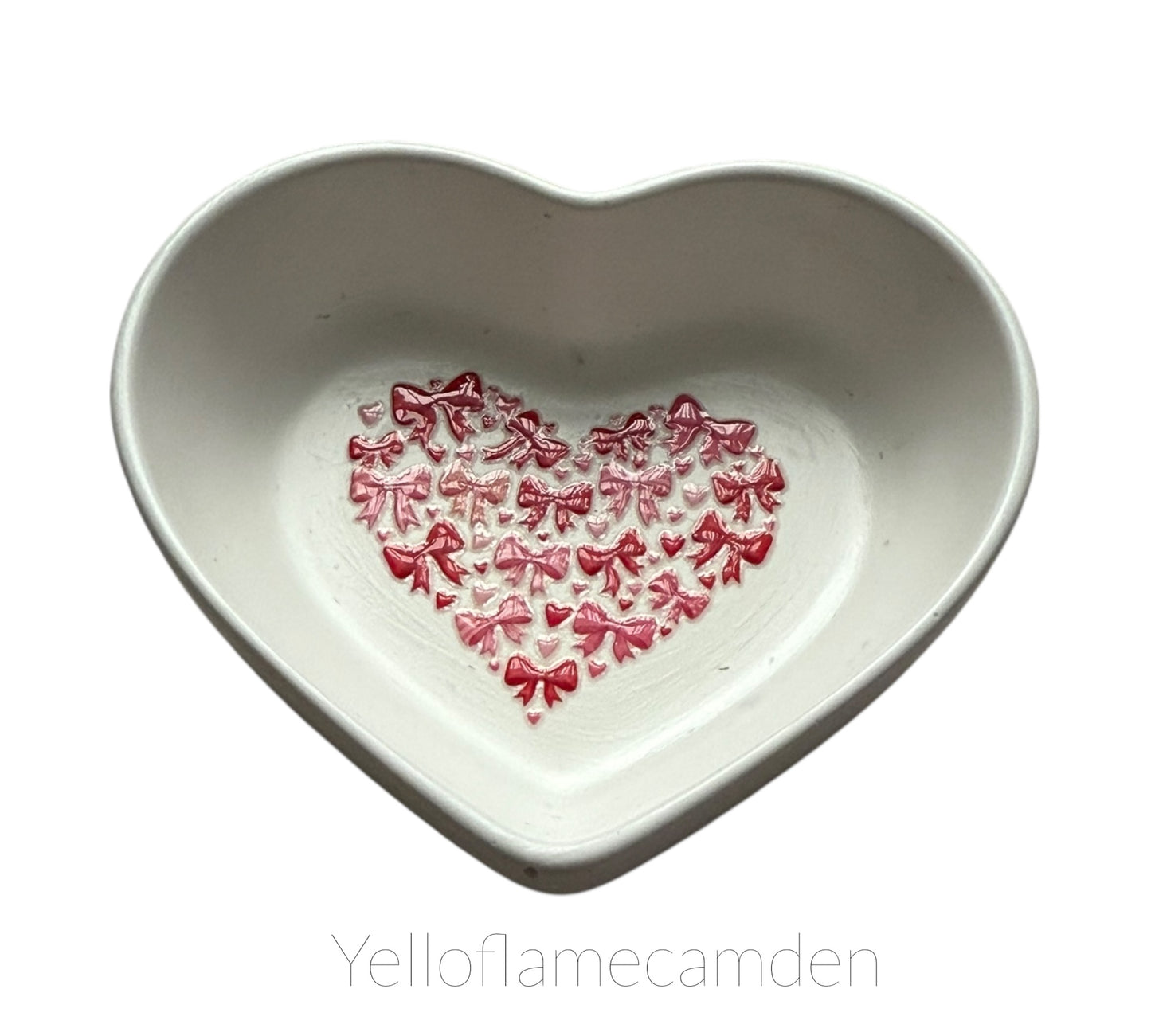 Handmade Jesmonite Heart Trinket Dish – Jewellery Tray / Key Holder