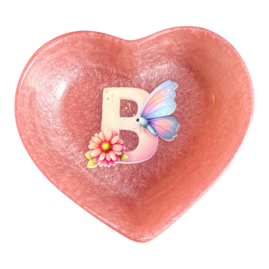 Personalised Butterfly & Floral Trinket Dish