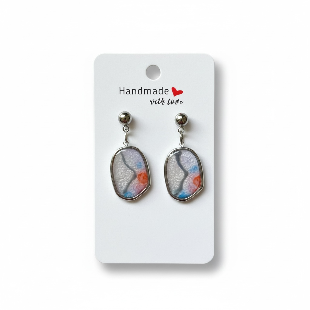Botanical Resin Earrings – Handmade with Real Dried Flowers