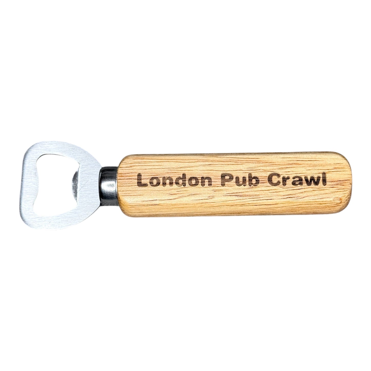 Personalised Wooden Bottle Opener – Engraved Gift for Him