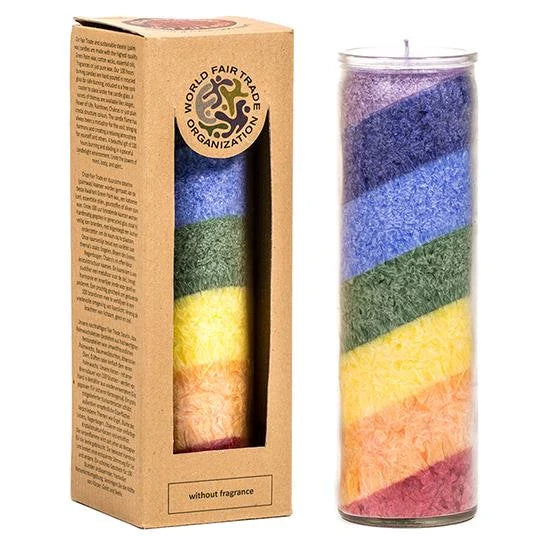 Unscented Rainbow Candle