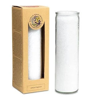 Pillar White Candle, Unscented