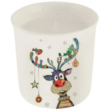 Scented Candle Christmas Theme Rudolph