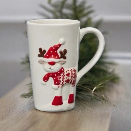 Mug, Christmas Mug, Reindeer Mug, Festive Gifts, Gifts, Kitchenwear